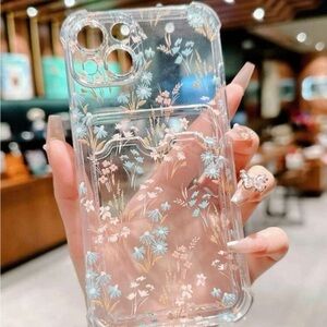 ⚠️Clearance🫧iPhone 14/Pro/Pro Max Cute Floral iPhone Case With Card Holder